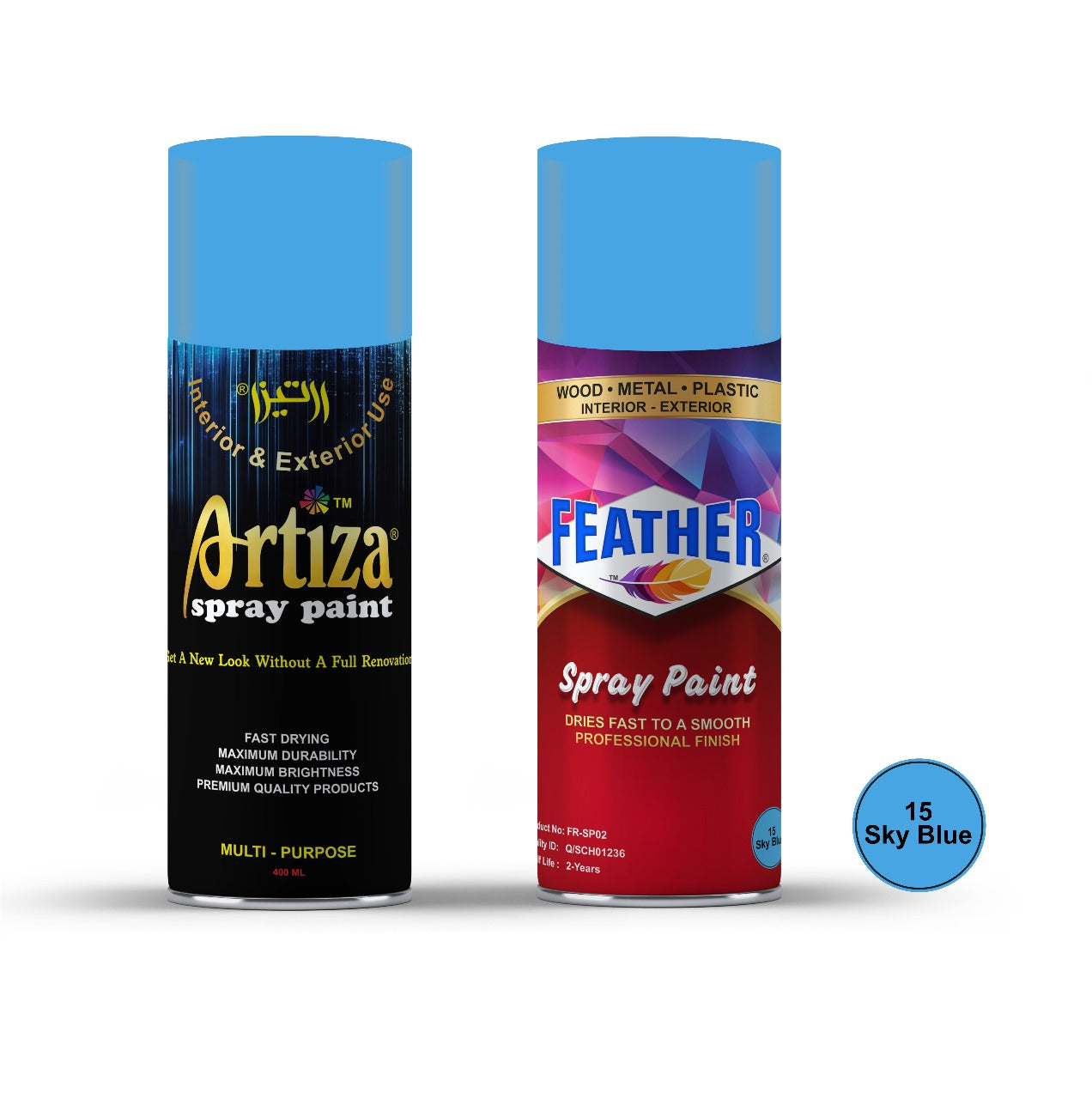 Artiza & Feather Spray Paints