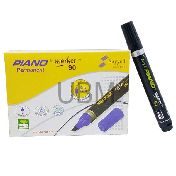 Piano Permanent Marker 90 Black 1Pcs (chisel)