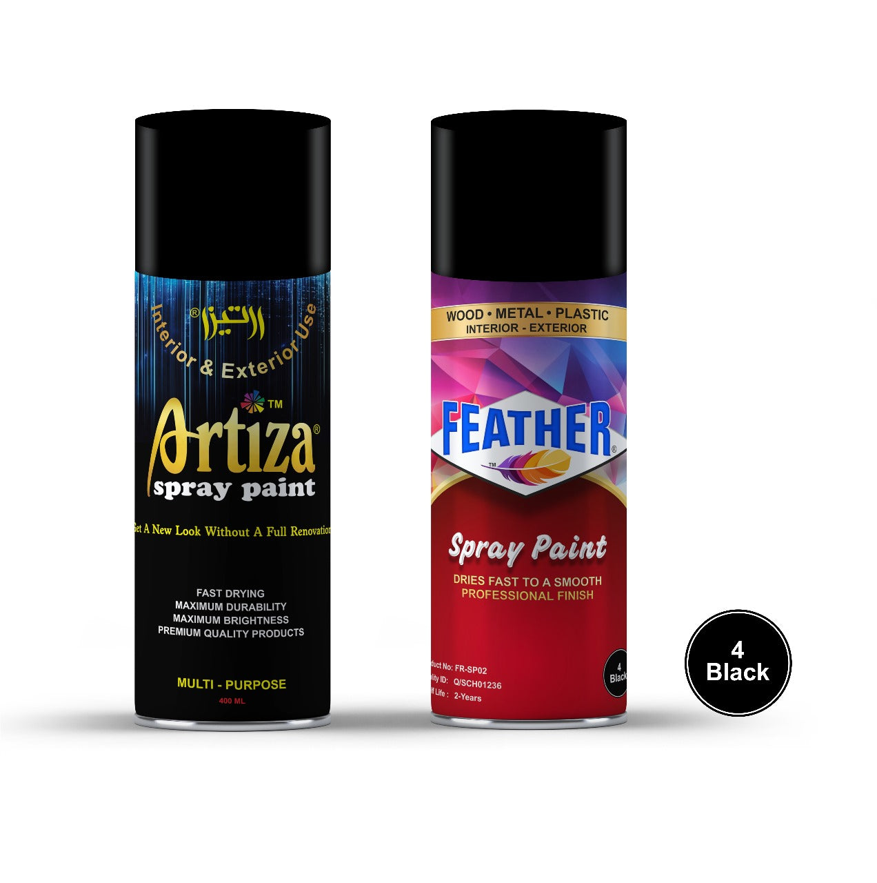 Artiza & Feather Spray Paints