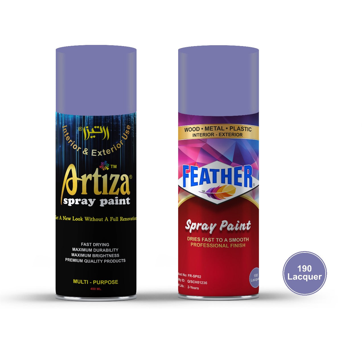 Artiza & Feather Spray Paints