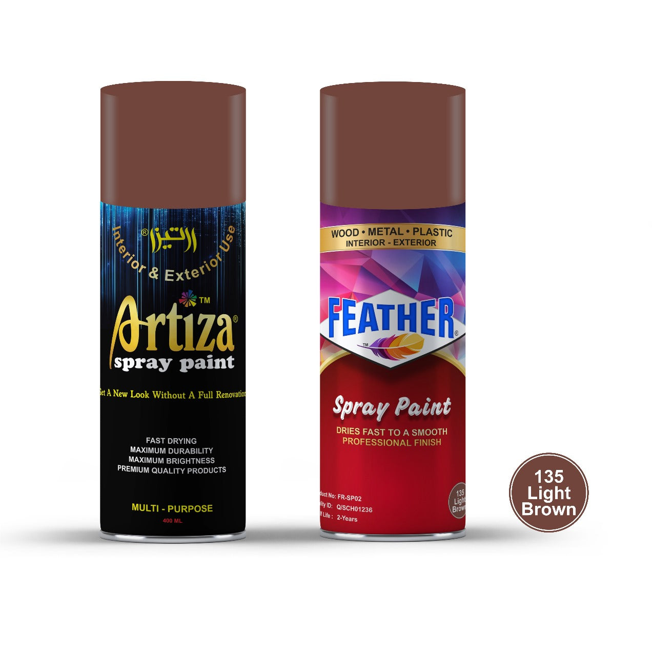 Artiza & Feather Spray Paints