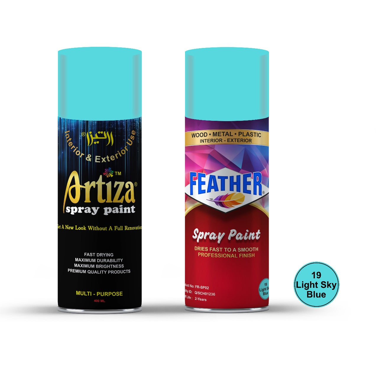 Artiza & Feather Spray Paints