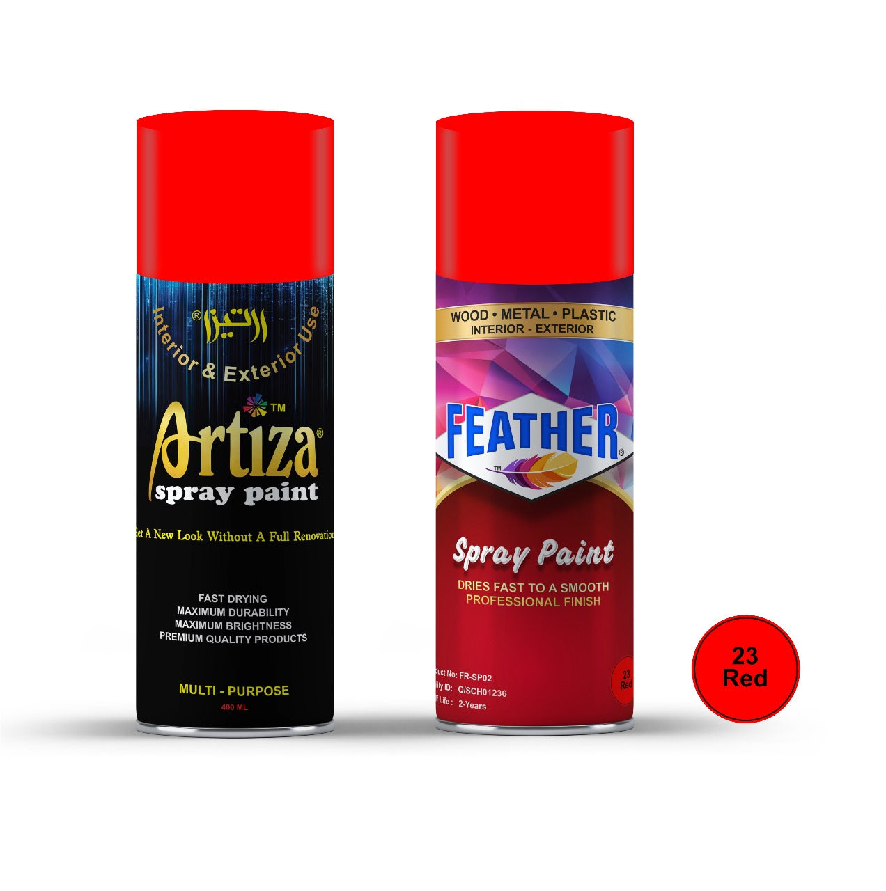 Artiza & Feather Spray Paints