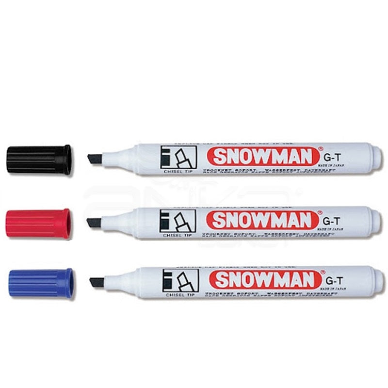 Snowman Permanent Marker Chisel Tip #90