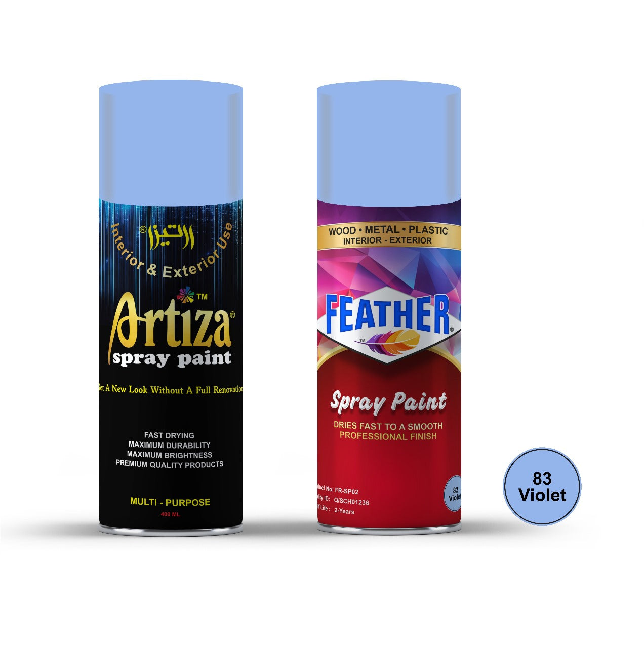 Artiza & Feather Spray Paints