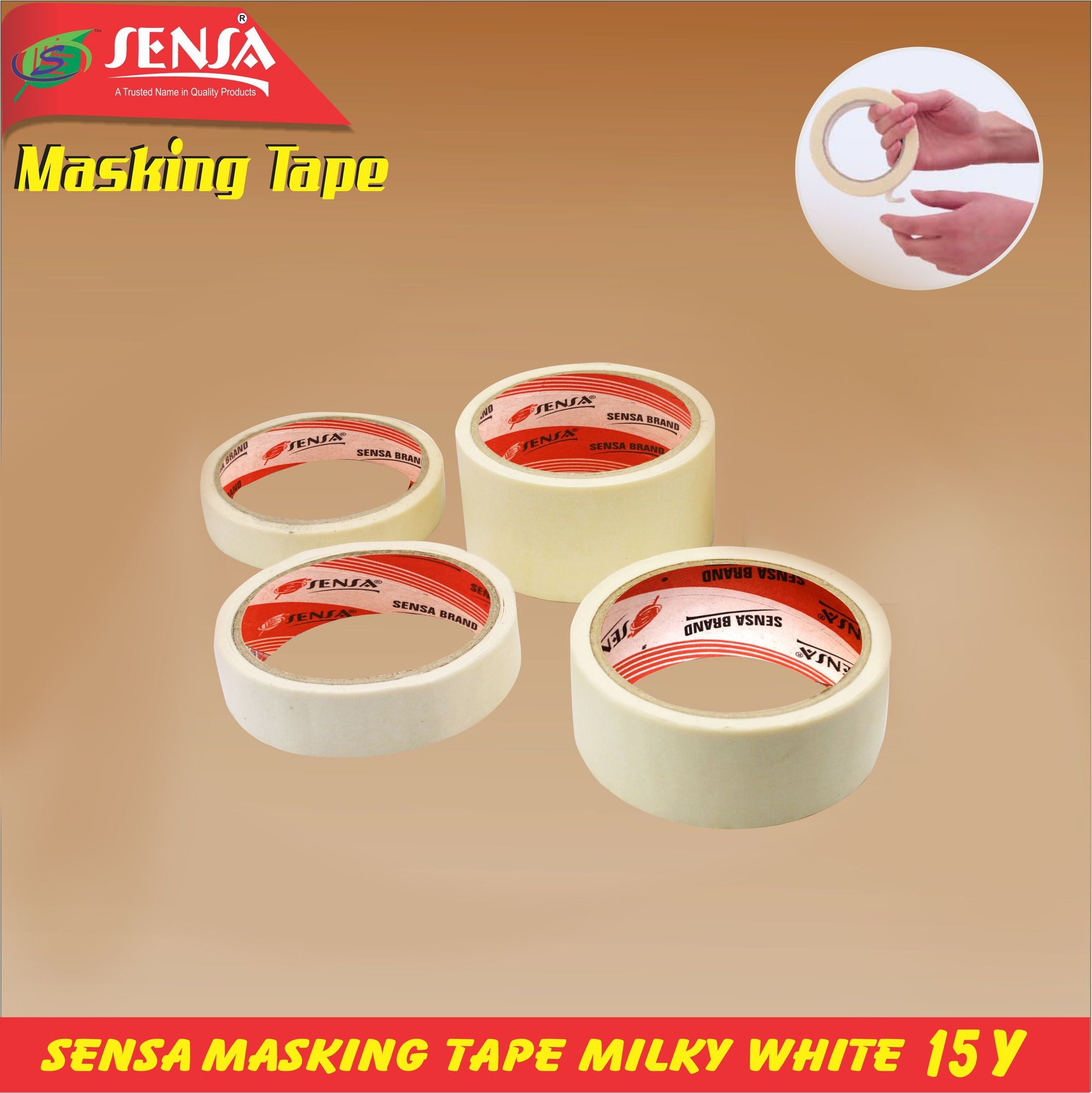 Sensa Masking Tape Milky White 15Y