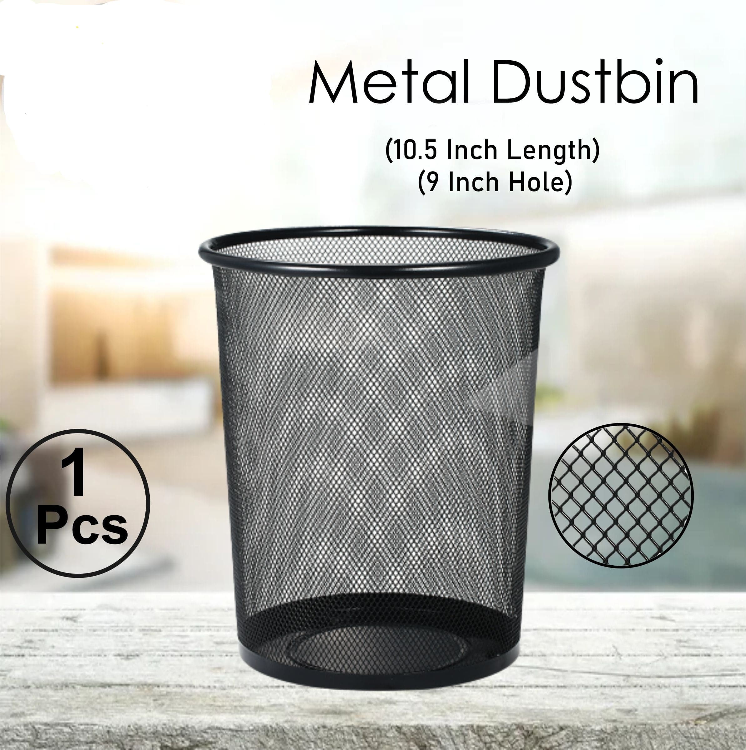 Steel Basket Metal Mesh Black