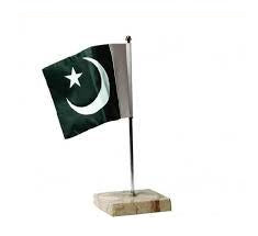 Table Flag Marble Base